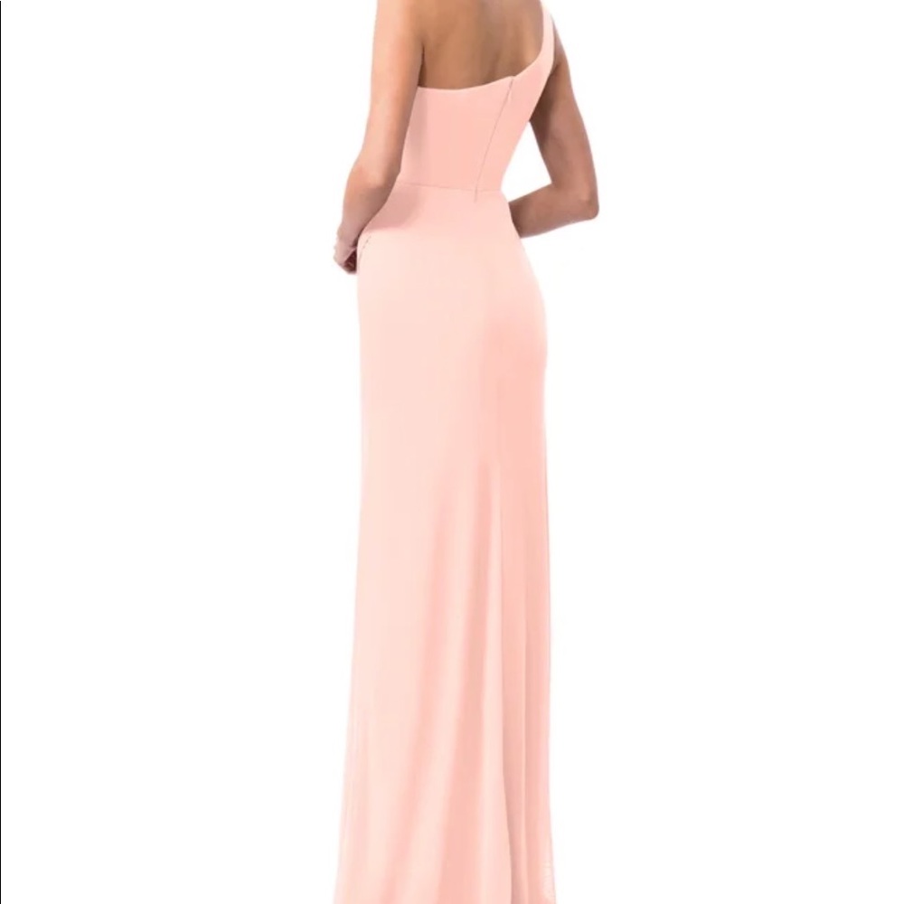 Azazie Cassia Bridesmaid Dress in Coral (Peach/Pink/Orange) - Picture 2 of 6